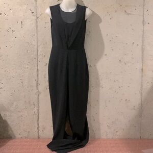 Madison Black Starry Night Short Sleeve Jumpsuit- Size XS
